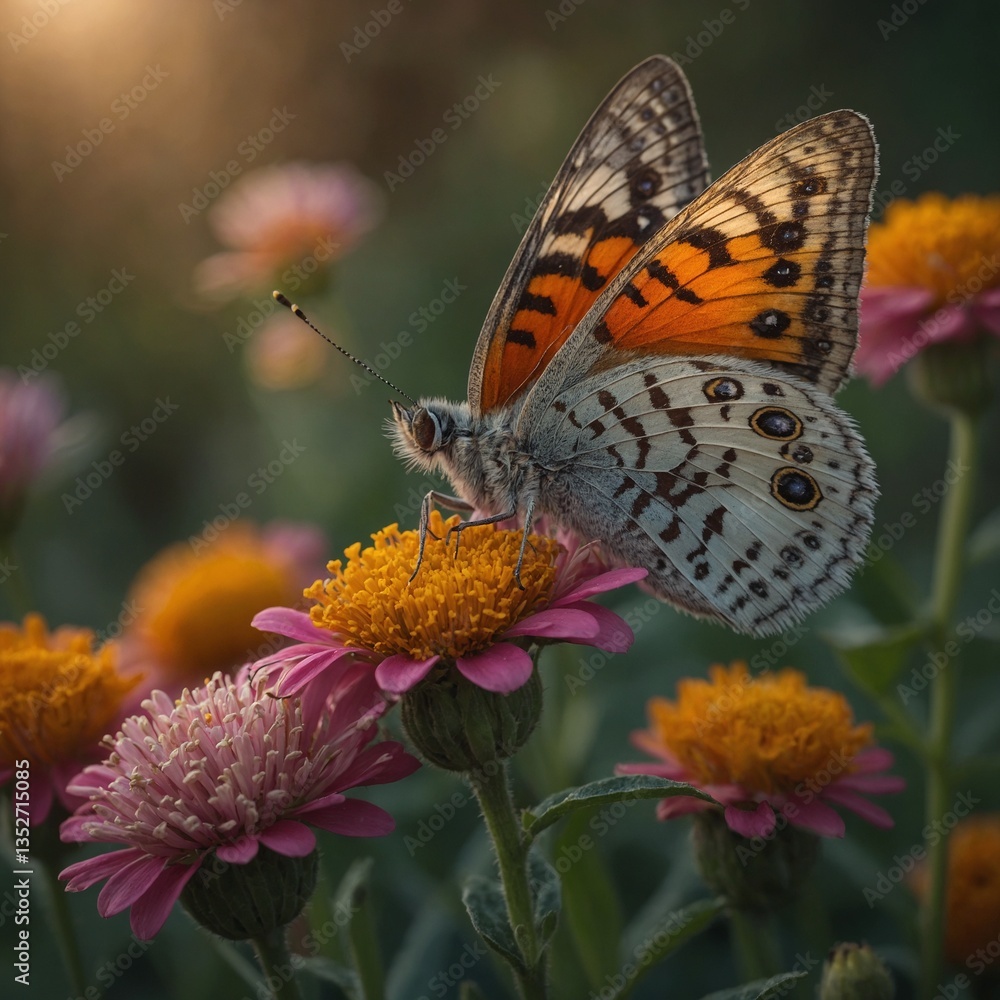 Obraz premium butterfly on flower