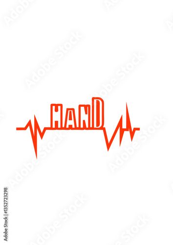 handball trace courbe coeur mot battement