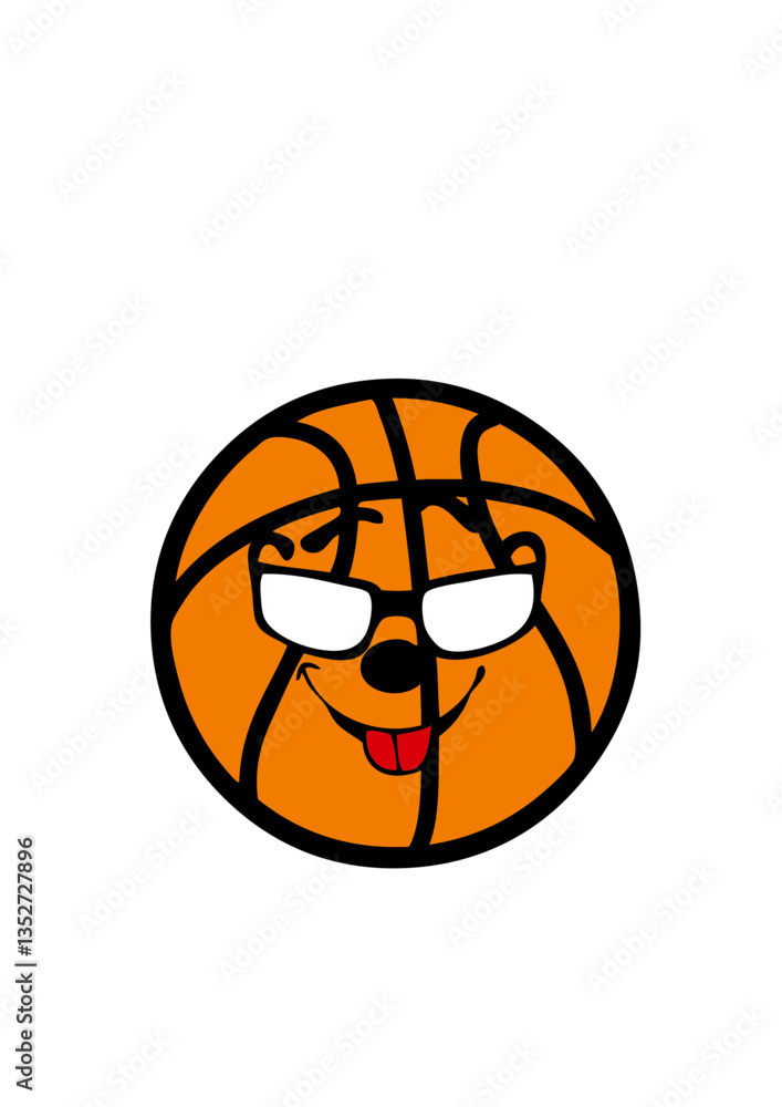 ballon basketball smiley logo club ballon basketball smiley logo club