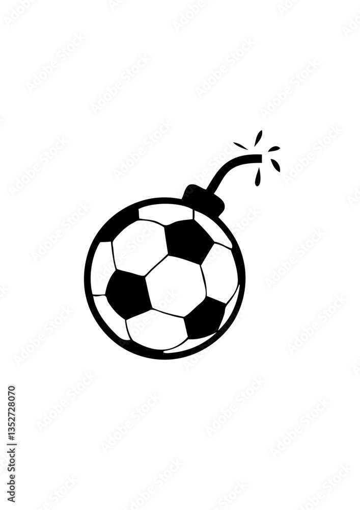 Obraz premium bombe ballon football logo club