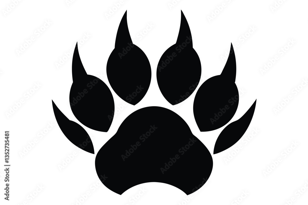 werewolf paw vector icon werewolf paw vector icon