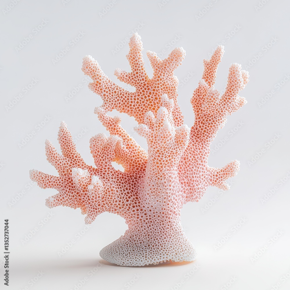 a coral on a white background a coral on a white background