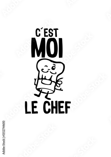 c'est moi chef toque cuisinier cuisto