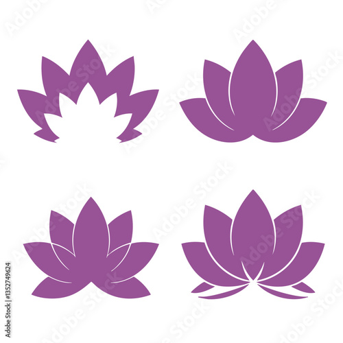 LOTUS FLOWER BLOSSOM ICON