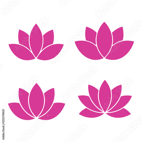 LOTUS FLOWER BLOSSOM ICON
