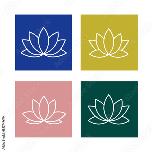 LOTUS FLOWER BLOSSOM ICON
