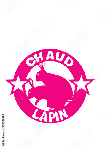 chaud lapin expression logo sexe humour