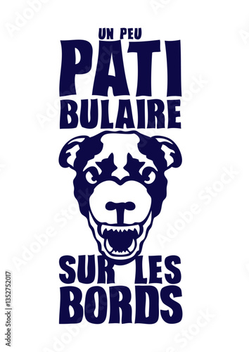 patibulaire sur les bords chien feroce expression