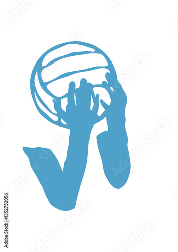 volleyball prise de tete logo waterpolo