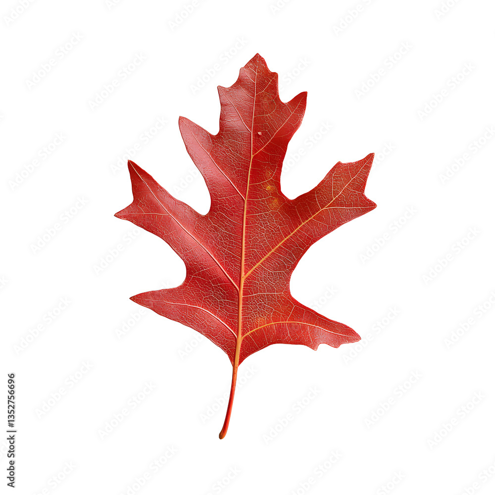 A striking, deep red leaf stands , highlighting its unique shape and intricate vein patterns, creating a natural, isolated still life. A striking, deep red leaf stands , highlighting its unique shape and intricate vein patterns, creating a natural, isolated still life.