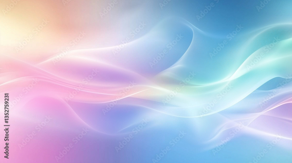Fototapeta premium Abstract blurred multicolored gradient fluid vector background design wallpaper template with dynamic color, waves, and ble