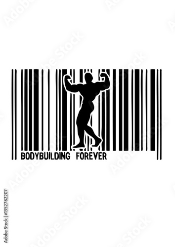 code barre bodybuilding forever musculation bodybuilder pose biceps