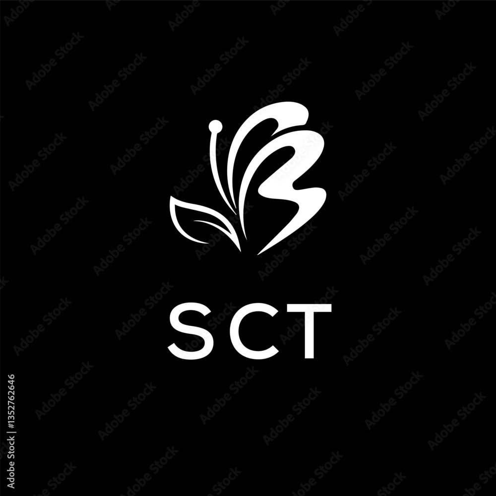 Obraz premium SCT letter creative logo 