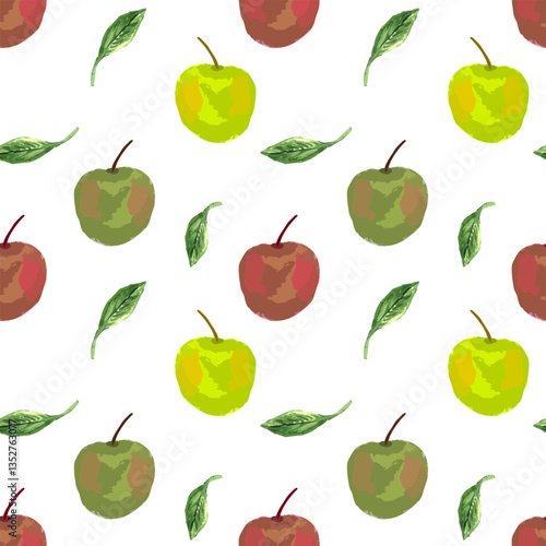 seamless background with apples