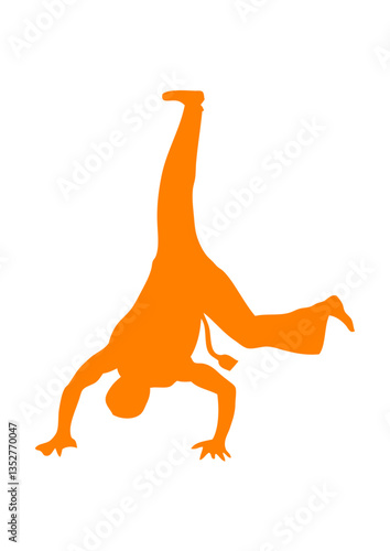 capoeira figure silhouette ombre dessin