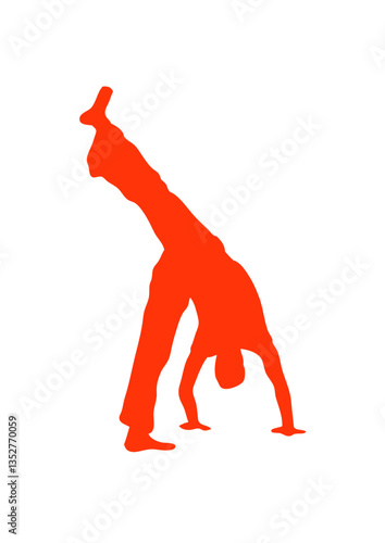 capoeira figure silhouette ombre dessin