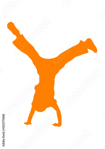 capoeira figure silhouette ombre dessin
