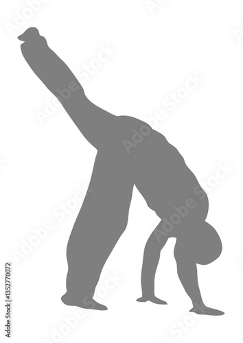 capoeira figure silhouette ombre dessin