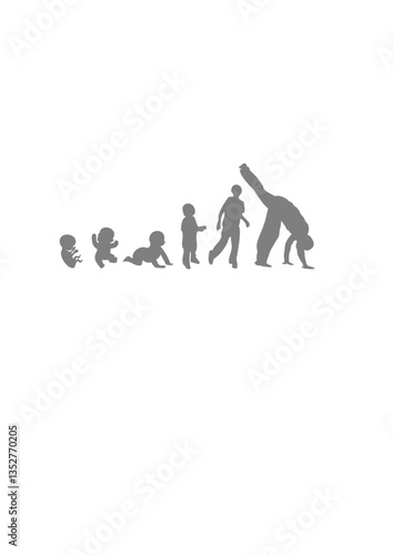 Evolution capoeira bebe adolescent  adulte homme sport