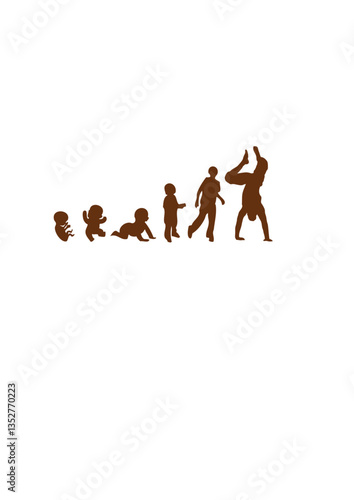 Evolution capoeira bebe adolescent  adulte homme sport