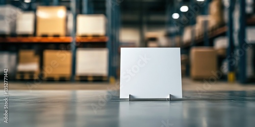 Wallpaper Mural Blank sign in warehouse setting. Torontodigital.ca