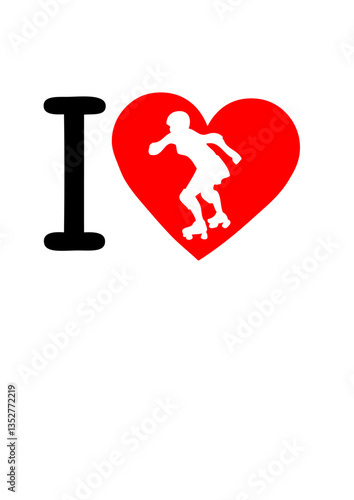 I love roller derby coeur