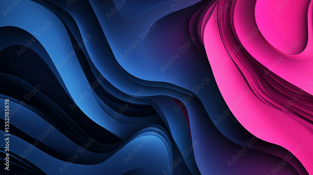 Abstract waves in blue and pink shades creating a dynamic and fluid visual representation Abstract waves in blue and pink shades creating a dynamic and fluid visual representation
