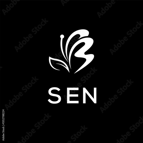 SEN creative minimalist letter logo.