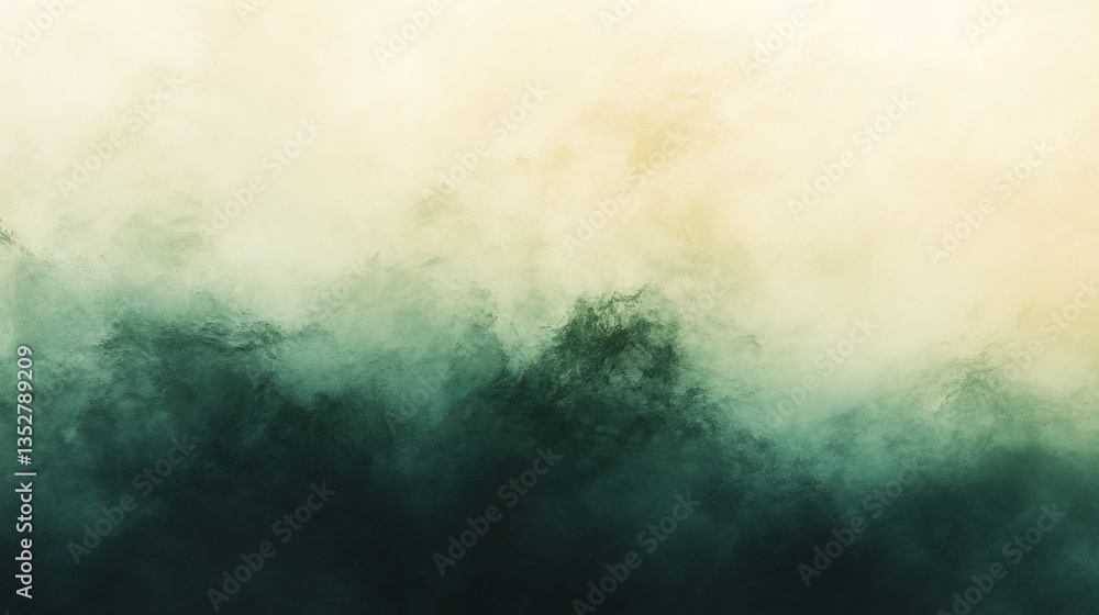 Abstract Green and Beige Watercolor Texture Abstract Green and Beige Watercolor Texture