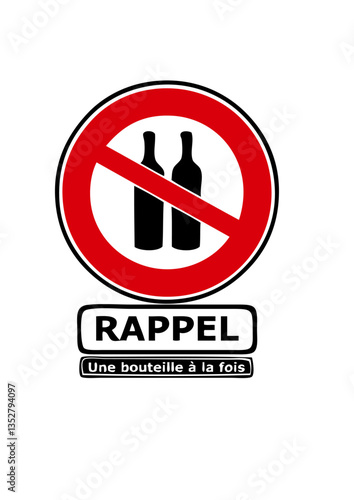rappel une bouteille fois humour alcool