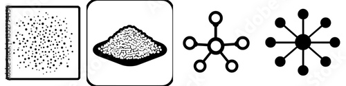 Exploration of particle distribution in scientific research related to material properties and structures