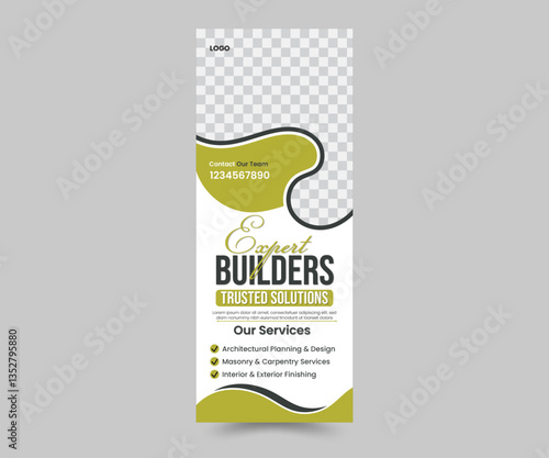 Creative and eye catching rollup banner design template
