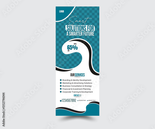 Creative and eye catching rollup banner design template