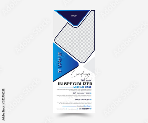 Creative and eye catching rollup banner design template