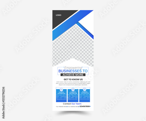 Creative and eye catching rollup banner design template