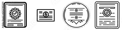 Various certificate designs showcasing accomplishment, approval, or recognition in a formal setting
