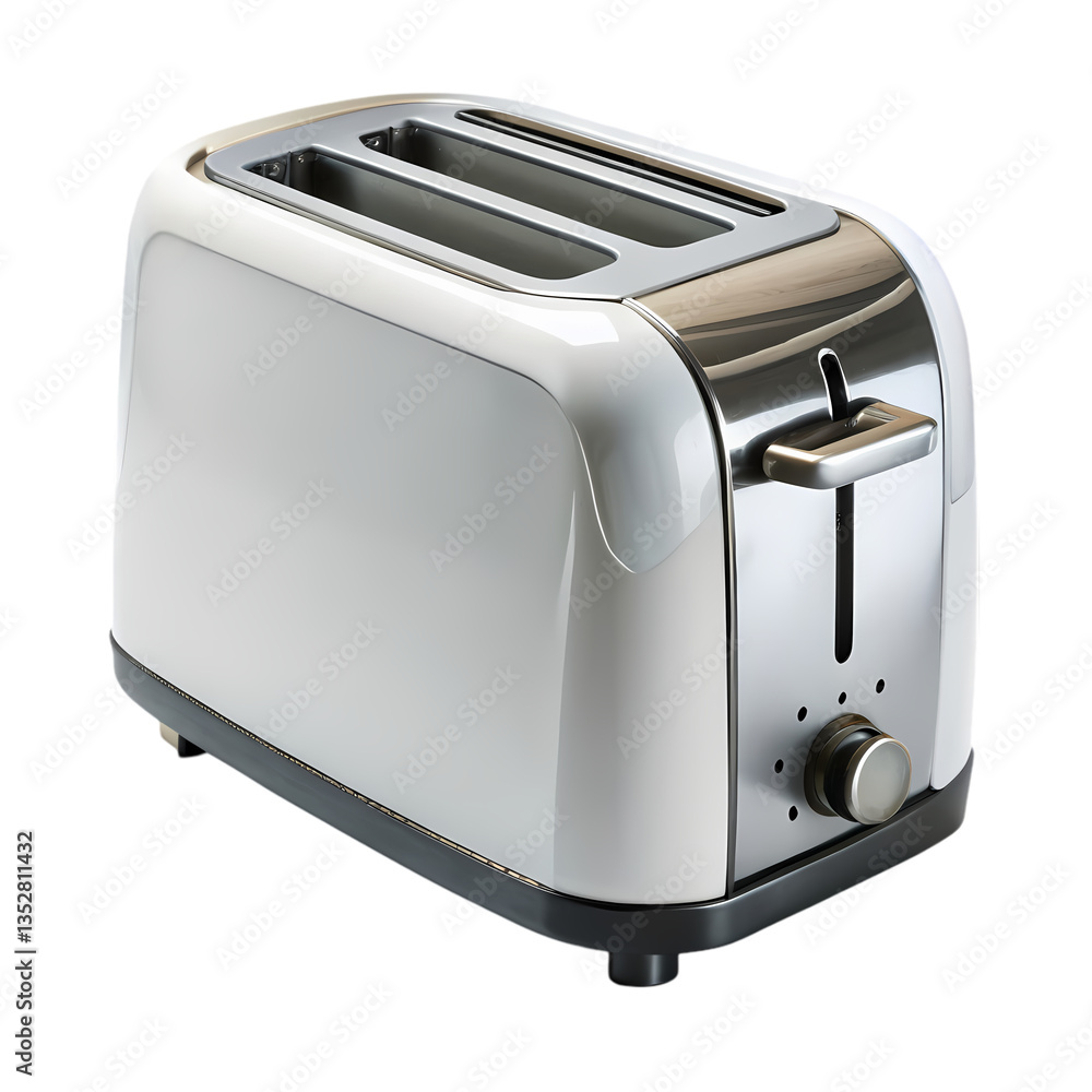 Retro TwoSlice Toaster isolated on transparent background Retro TwoSlice Toaster isolated on transparent background