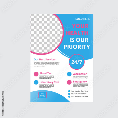 Professional Medical Flyer Template,Healthcare Flyer Template,Medical Center Flyer,Minimalist Medical Flyer ,Editable & Print-Ready,Hospital Flyer Template,Creative Medical Flyer,Modern Medical Flye

