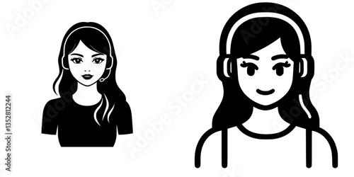 Female customer service representatives in modern headset designs engaged in assisting clients with inquiries