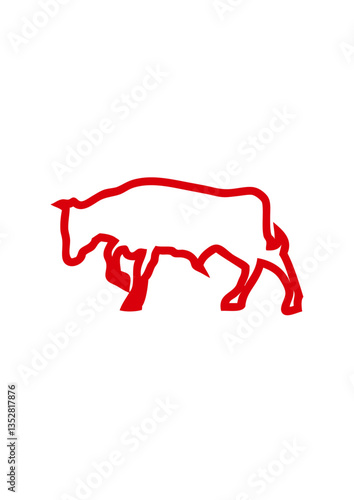 taureau dessin