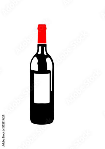 bouteille vin rouge pinard dessin