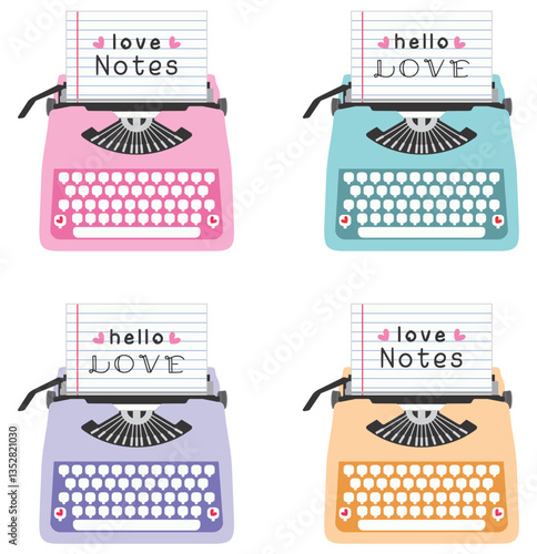 máquina de escrever, retro, vintage