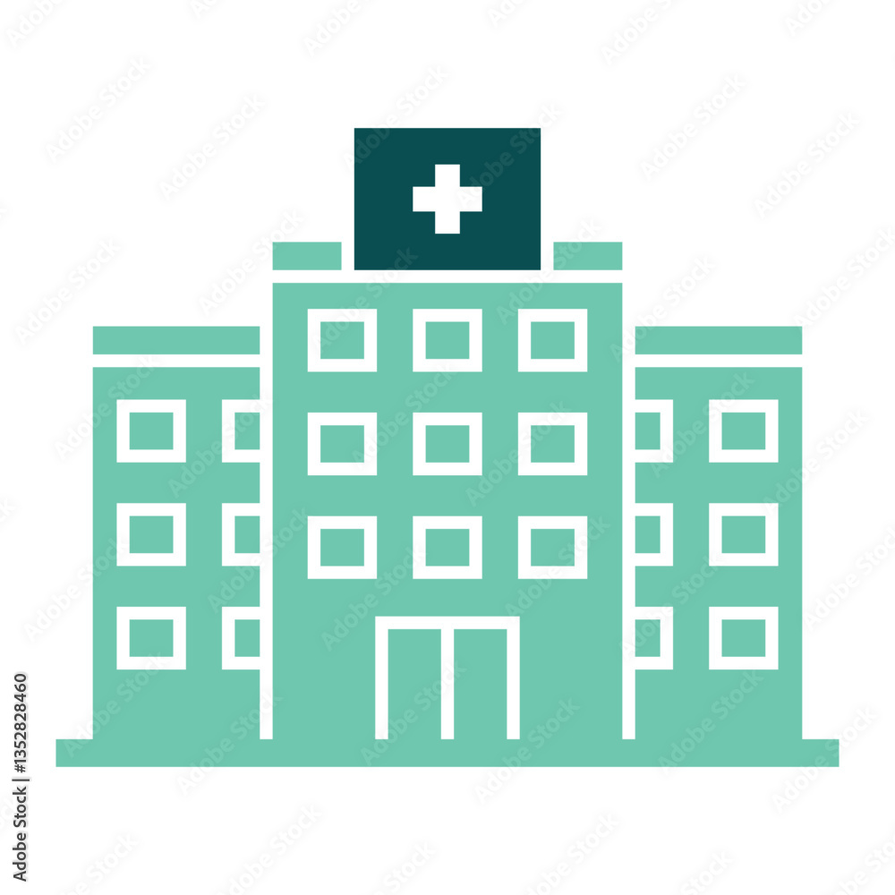 Hospital Building Vector Flat Icon Hospital Building Vector Flat Icon