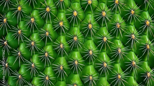 Wallpaper Mural Close-up of Green Cactus Surface with Sharp Needles and Prickly Texture Torontodigital.ca