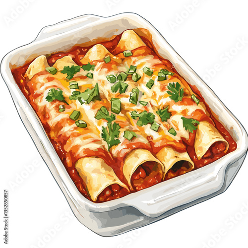 Watercolor Enchiladas