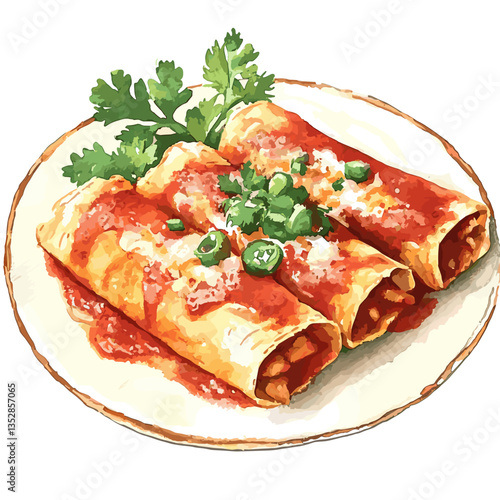 Watercolor Enchiladas