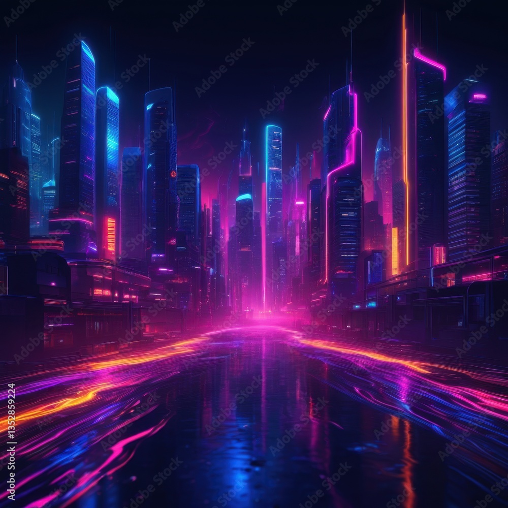 Radiant Symphony of Chromatic Streams Radiant Symphony of Chromatic Streams