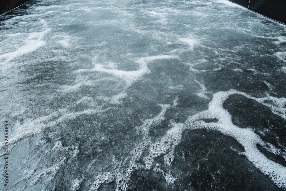 Fototapeta premium Hot tub water surface with bubbles