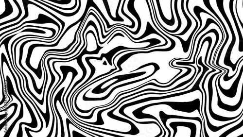 Abstract black and white wave striped background vector. Marble background black and white. Modern trend. Illustration vector. 