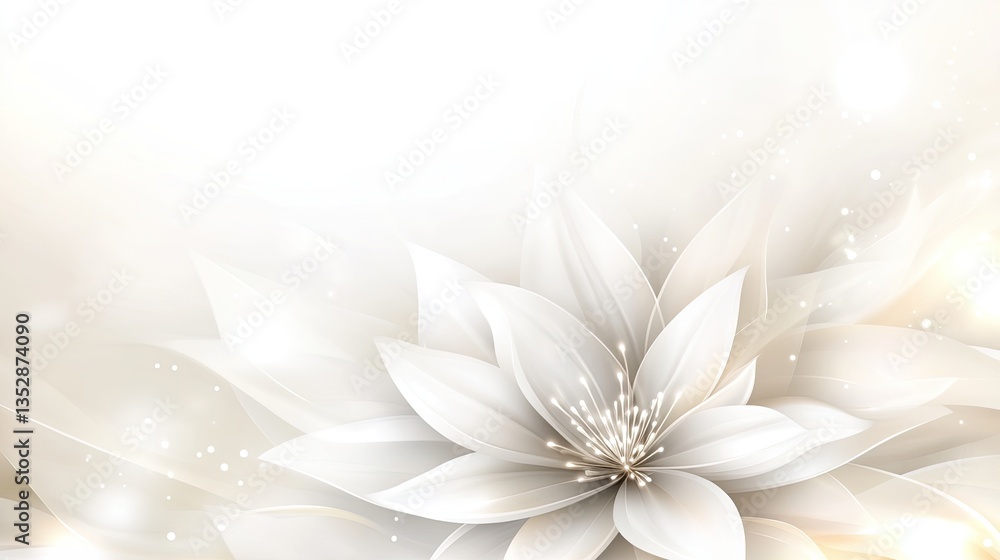 Delicate White Flower Design